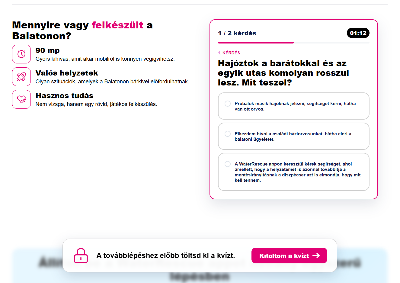 Campaign landing page placeholder
