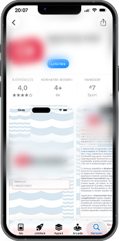 WaterRescue app képernyő